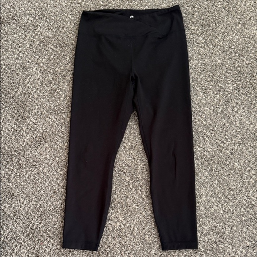 Black 90 degree by reflex women’s large crossover Leggings